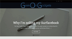Desktop Screenshot of geekongadgets.com