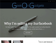 Tablet Screenshot of geekongadgets.com
